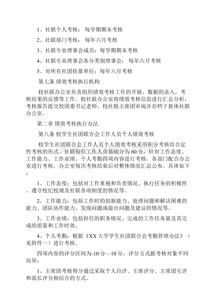 大学学生社团联合会绩效考核制度.docx_第2页