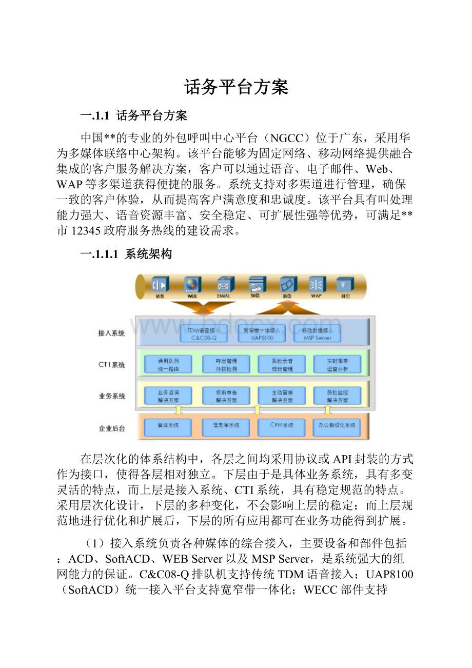 话务平台方案.docx