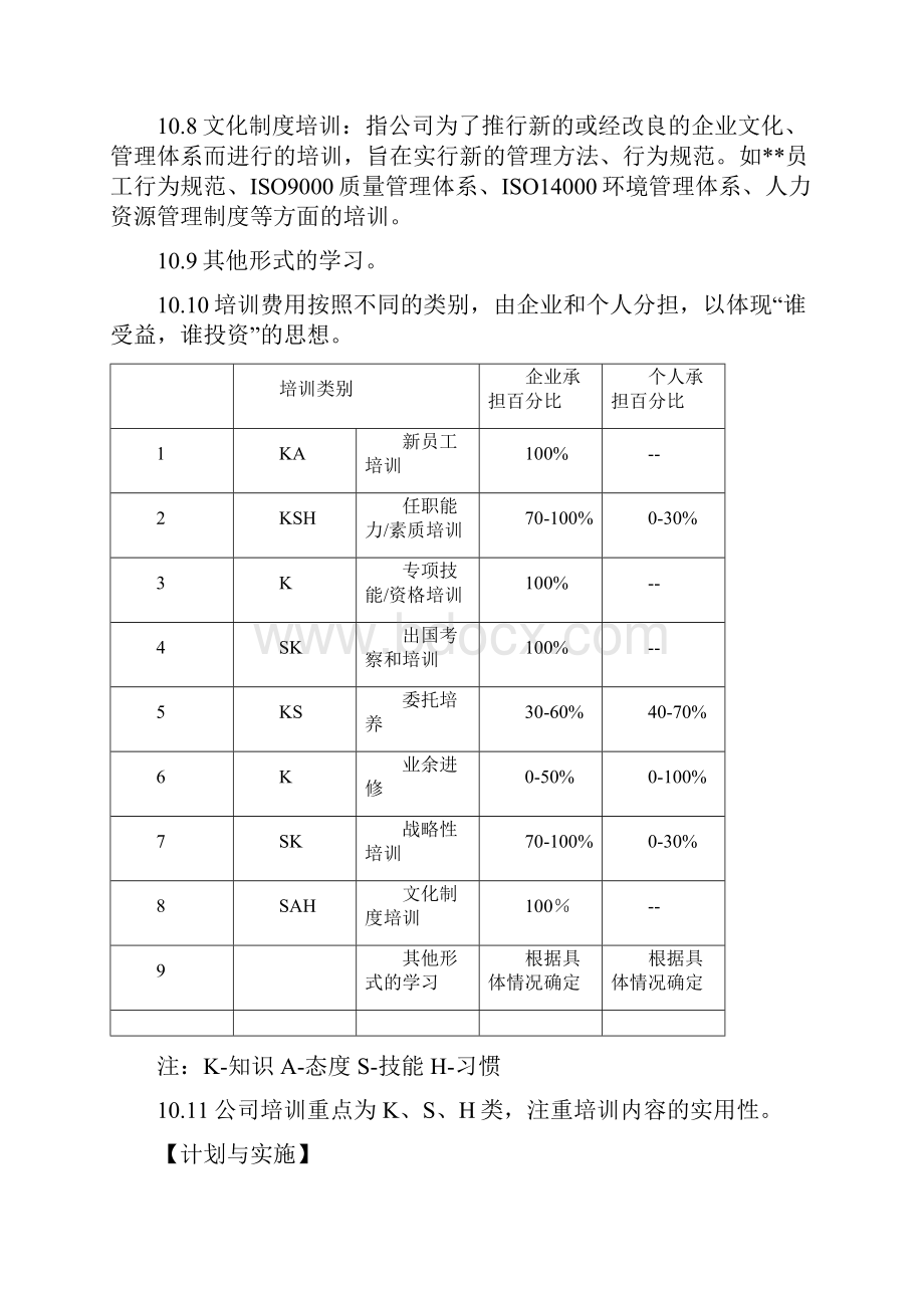 员工教育培训实施管理办法.docx_第3页