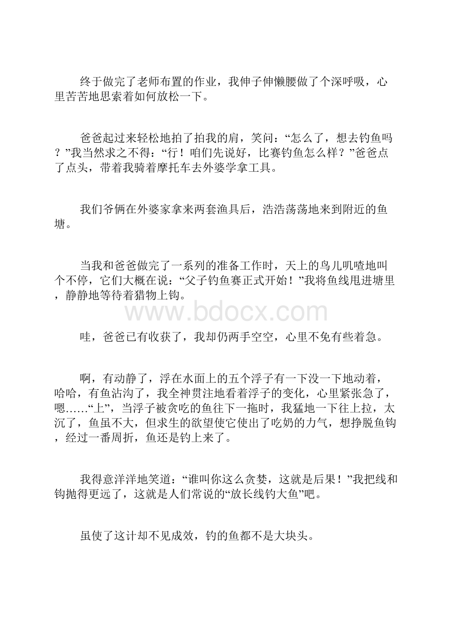 关于钓鱼的作文怎样写范文.docx_第3页