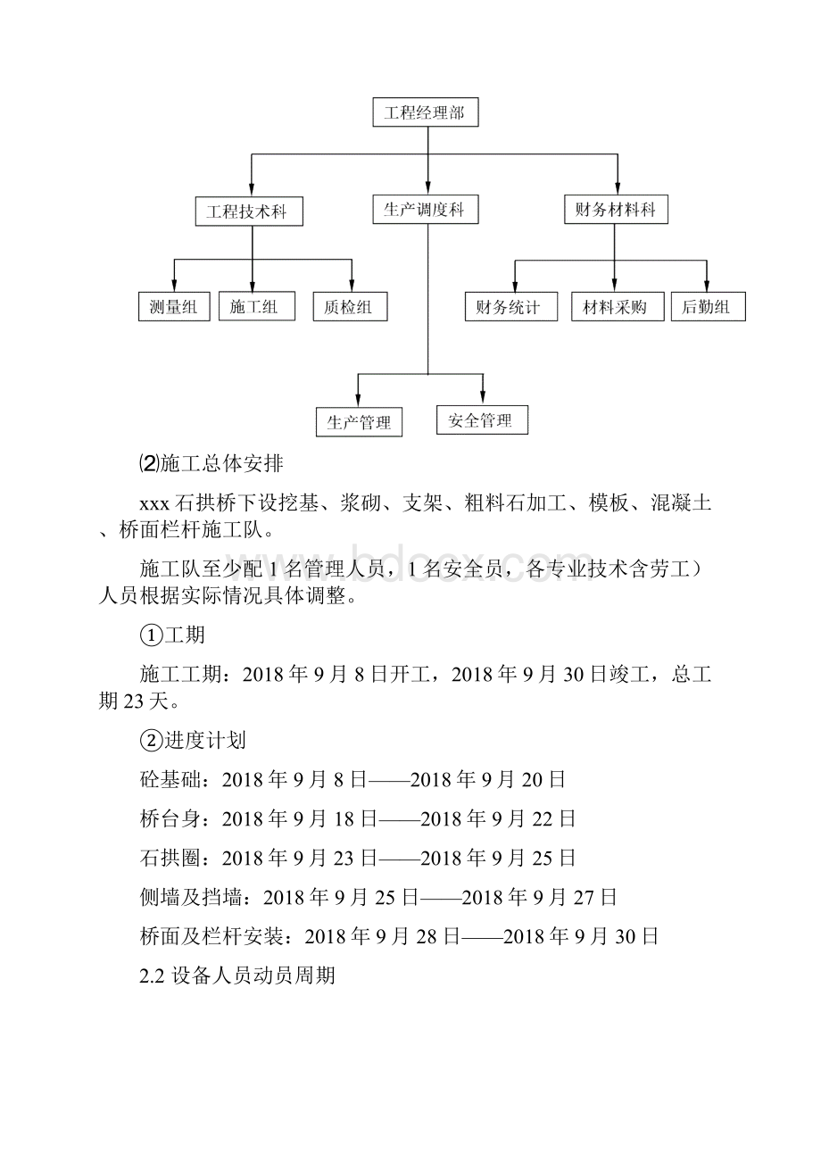 工程文档仿古人行石拱桥工程投标施工组织设计.docx_第3页