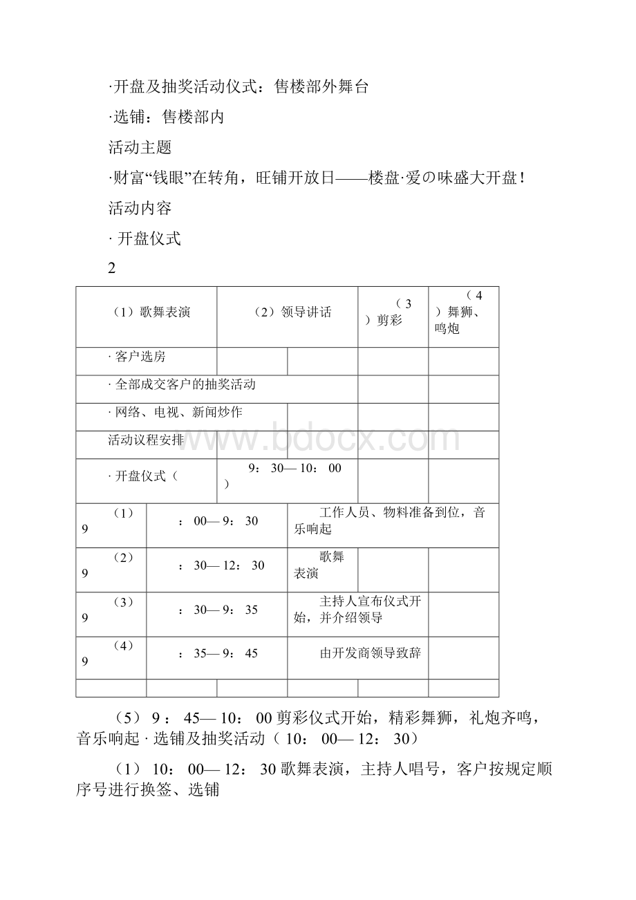 商铺开盘活动及方案docx.docx_第2页