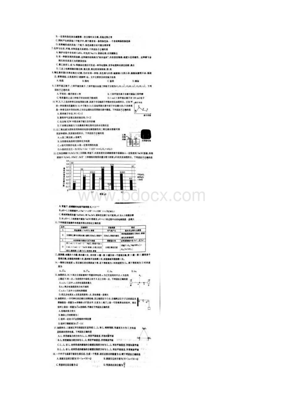 届山西省孝义市实验中学高三下学期名校最新高考模拟示范卷二理科综合试题图片版.docx_第2页