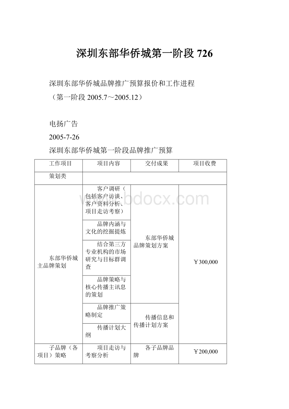 深圳东部华侨城第一阶段726.docx_第1页