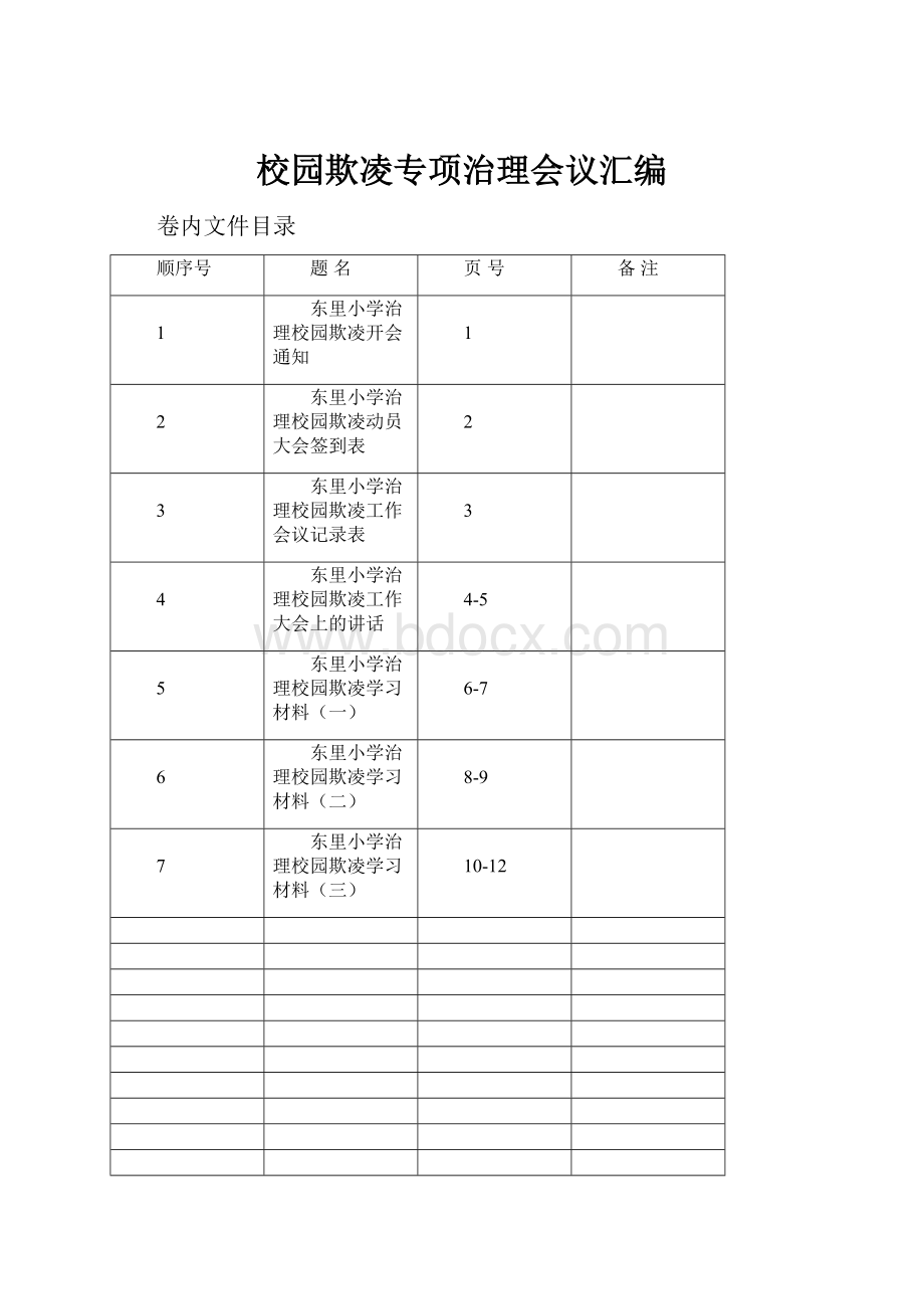 校园欺凌专项治理会议汇编.docx_第1页