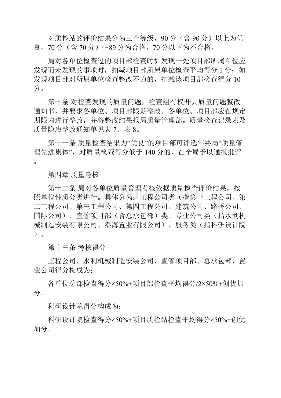 施工企业质量检查管理考核办法.docx_第3页