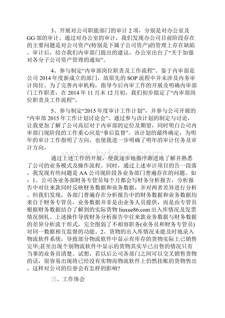 审计人员年度个人工作总结.docx_第2页