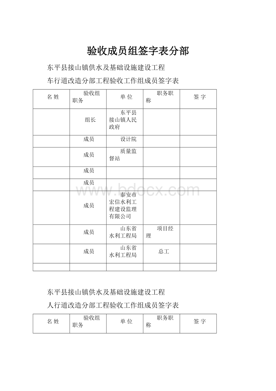 验收成员组签字表分部.docx_第1页