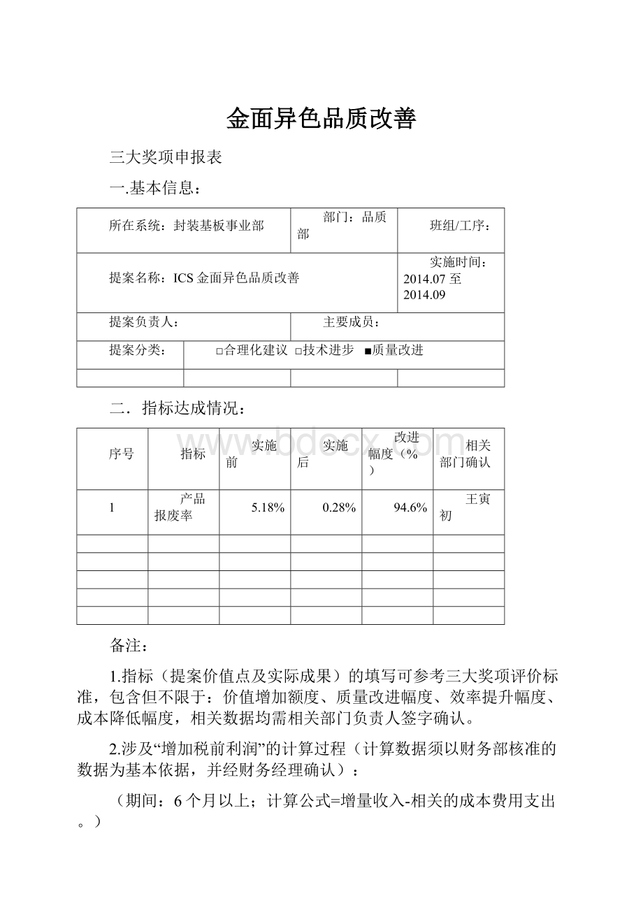 金面异色品质改善.docx