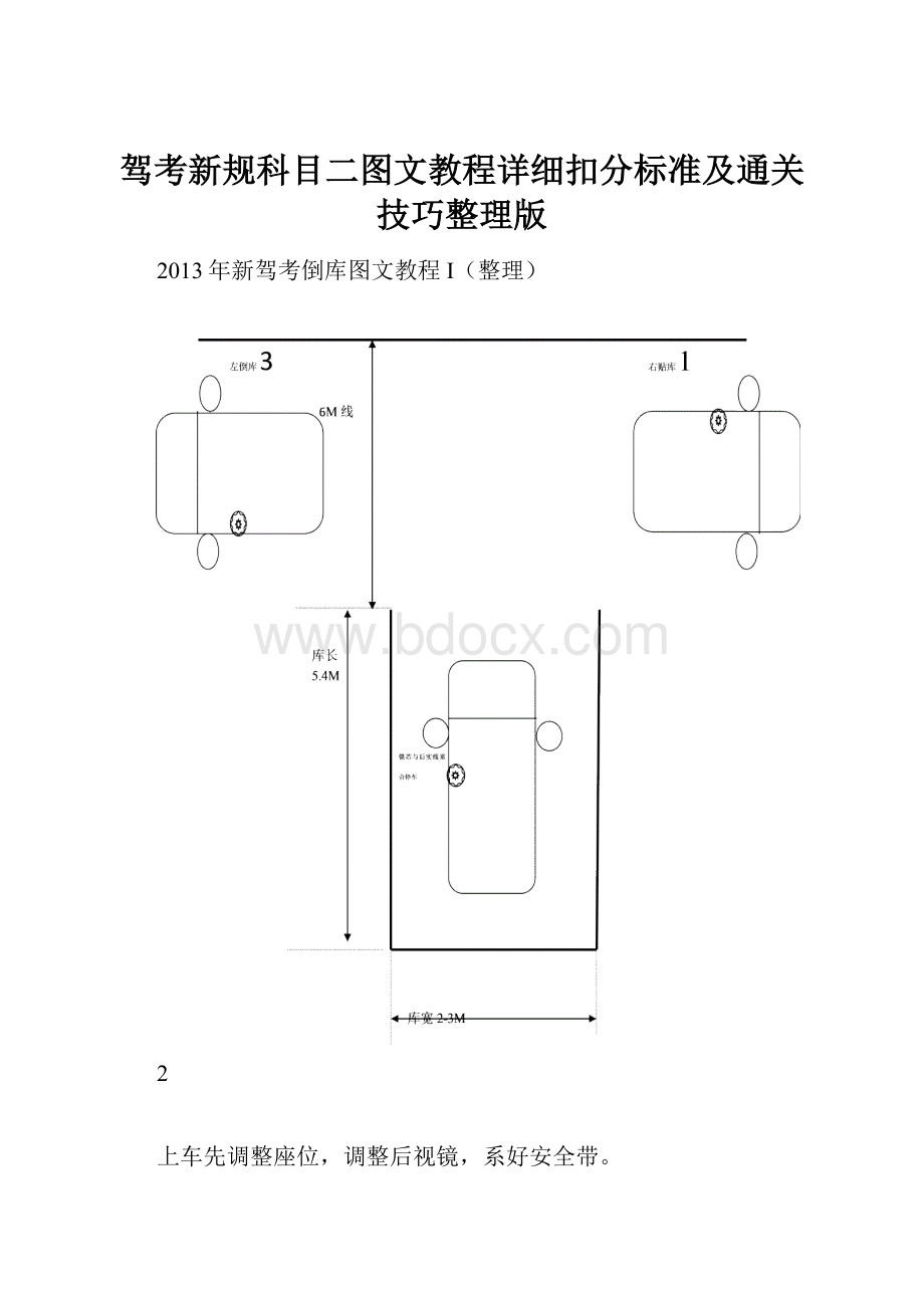 驾考新规科目二图文教程详细扣分标准及通关技巧整理版.docx_第1页