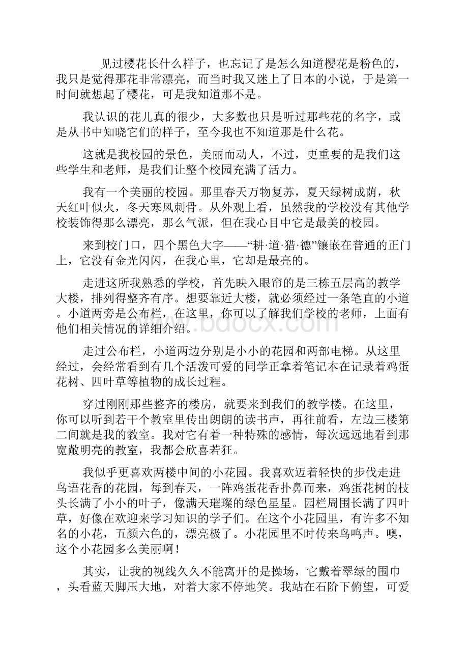 校园的风景作文700字.docx_第2页