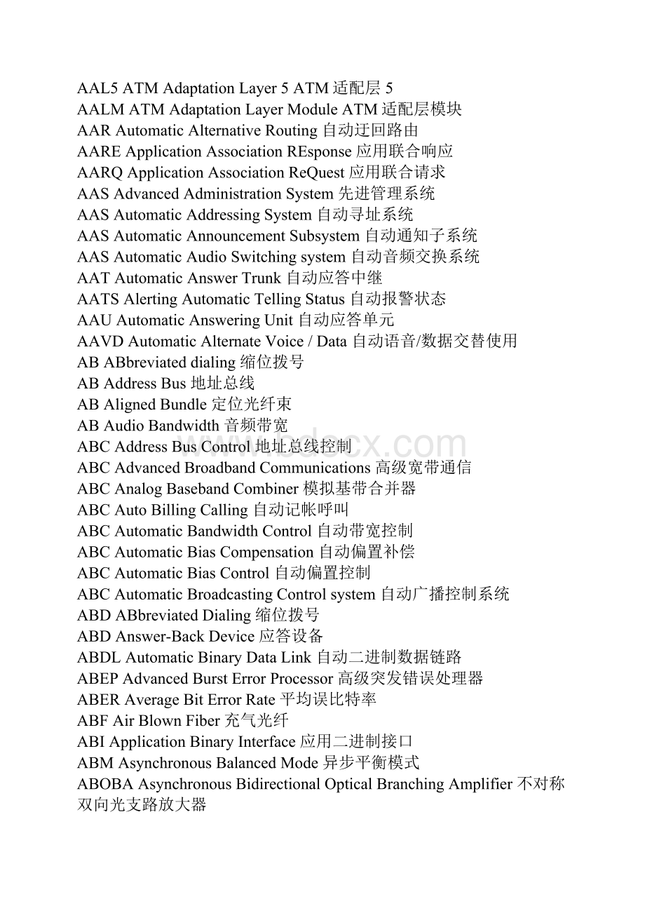 通信行业最齐全的英语缩语手册.docx_第2页