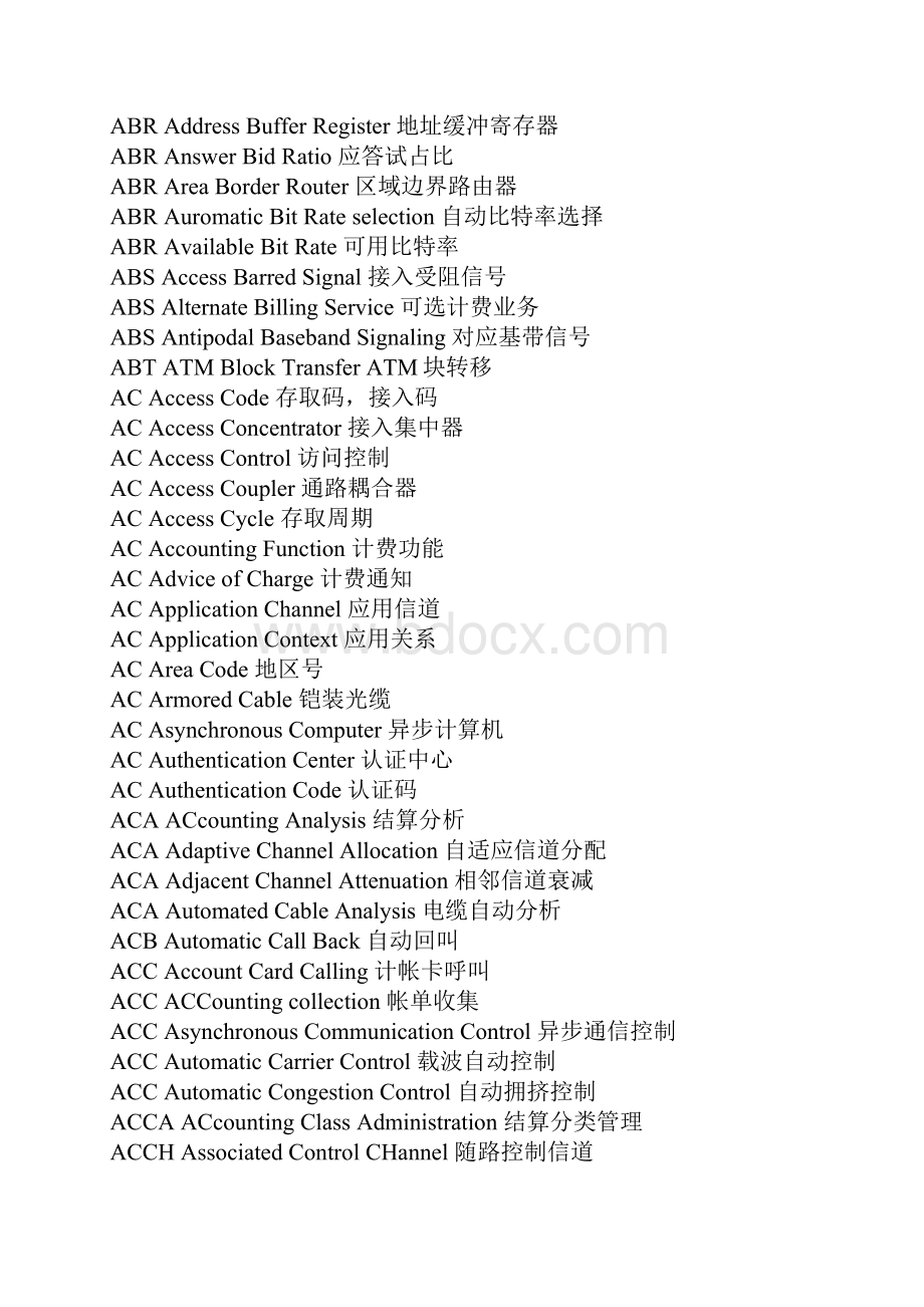 通信行业最齐全的英语缩语手册.docx_第3页