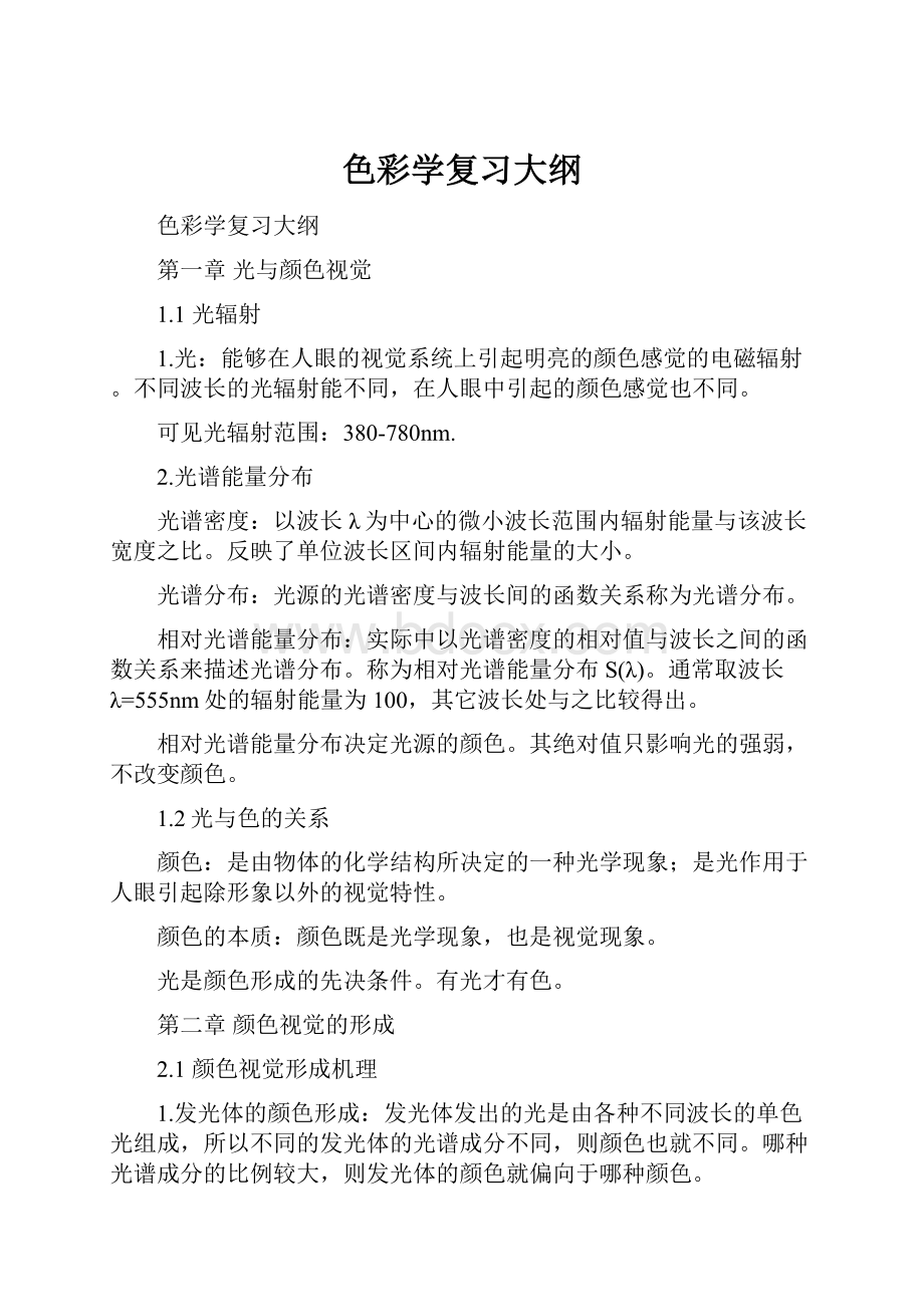 色彩学复习大纲.docx_第1页