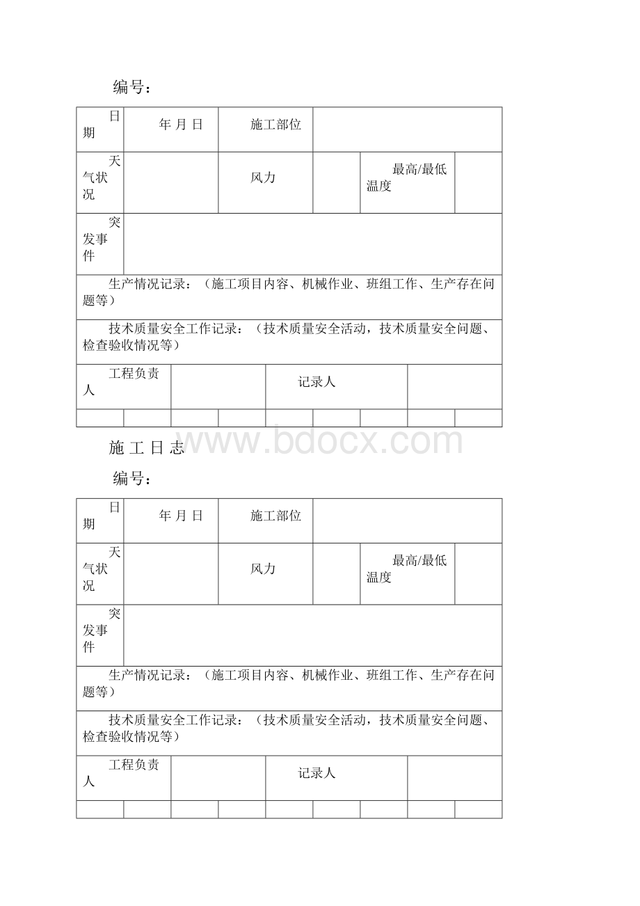 施工日志空白表格.docx_第3页