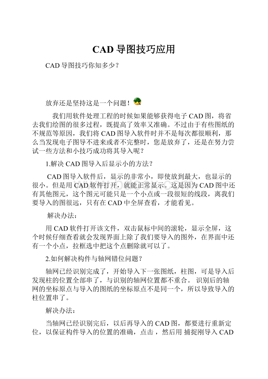 CAD导图技巧应用.docx