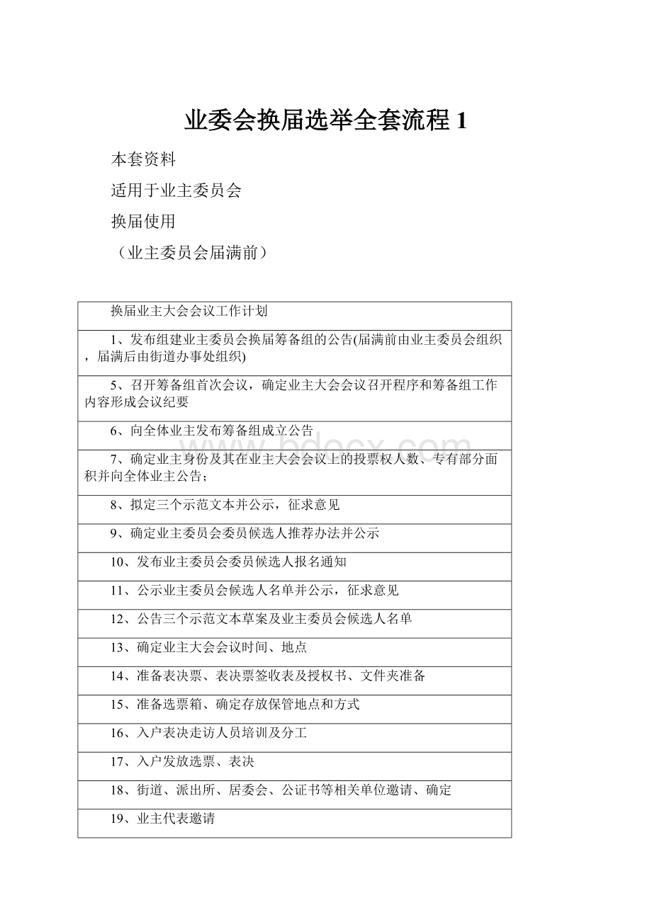 业委会换届选举全套流程1.docx