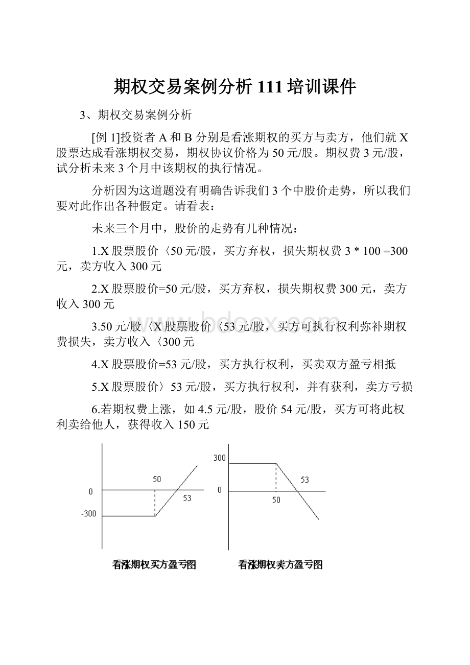 期权交易案例分析111培训课件.docx