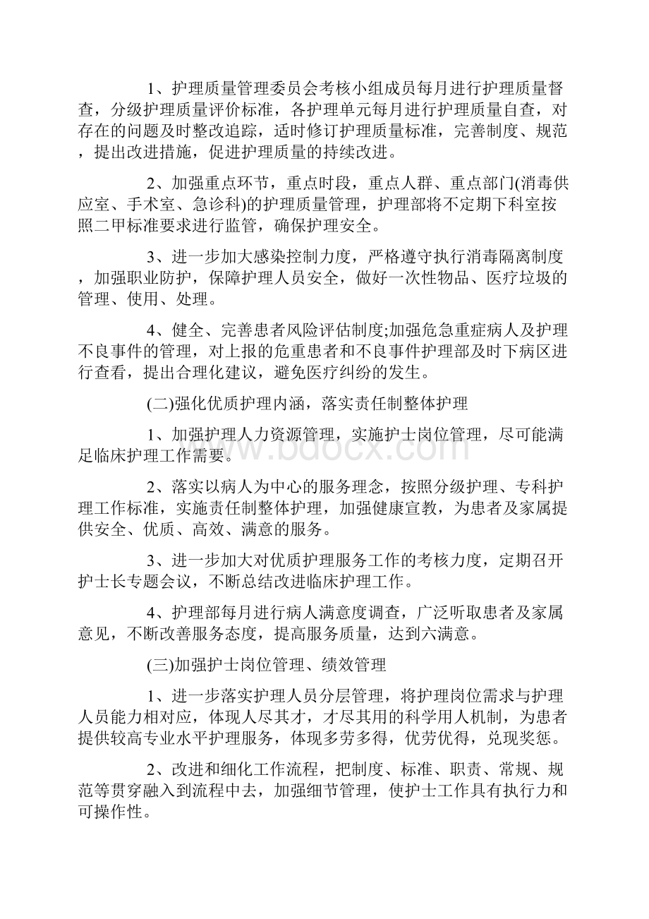 医院护理部年度工作计划.docx_第2页