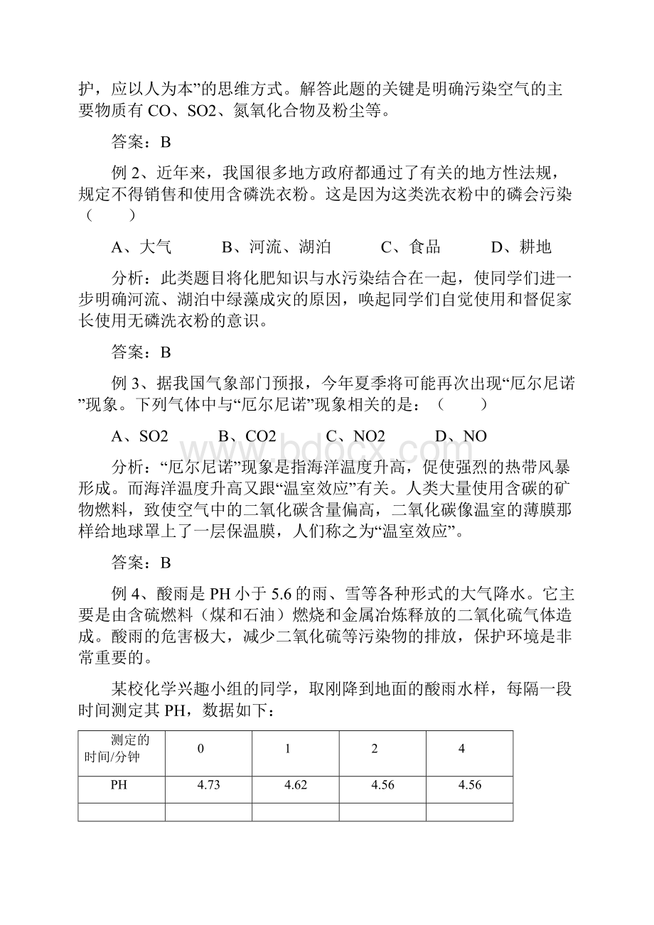 中考化学专题辅导六化学与STS科学技术社会问题.docx_第2页