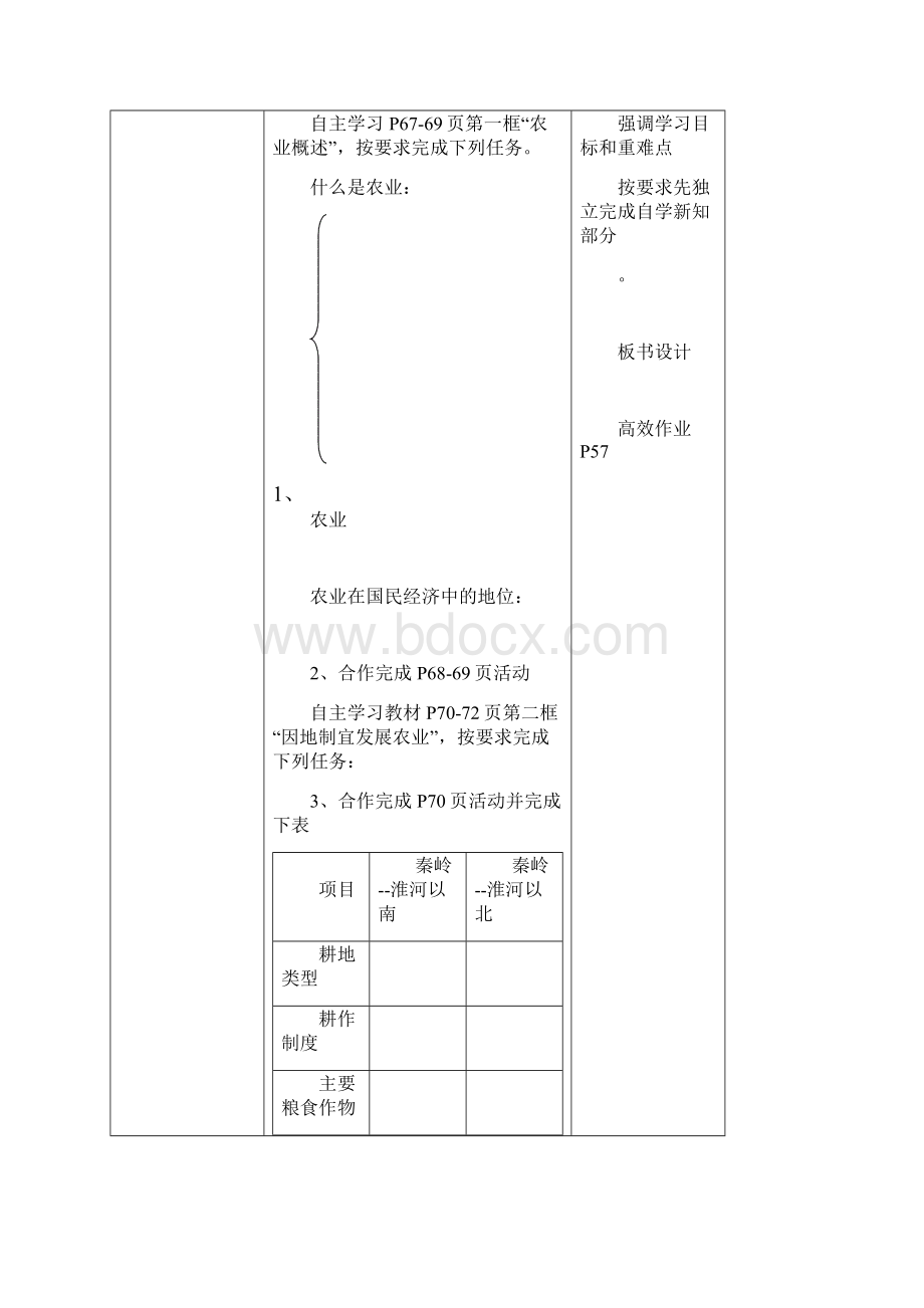 陕西省山阳县八年级地理上册41农业学案无答案新版粤教版.docx_第2页