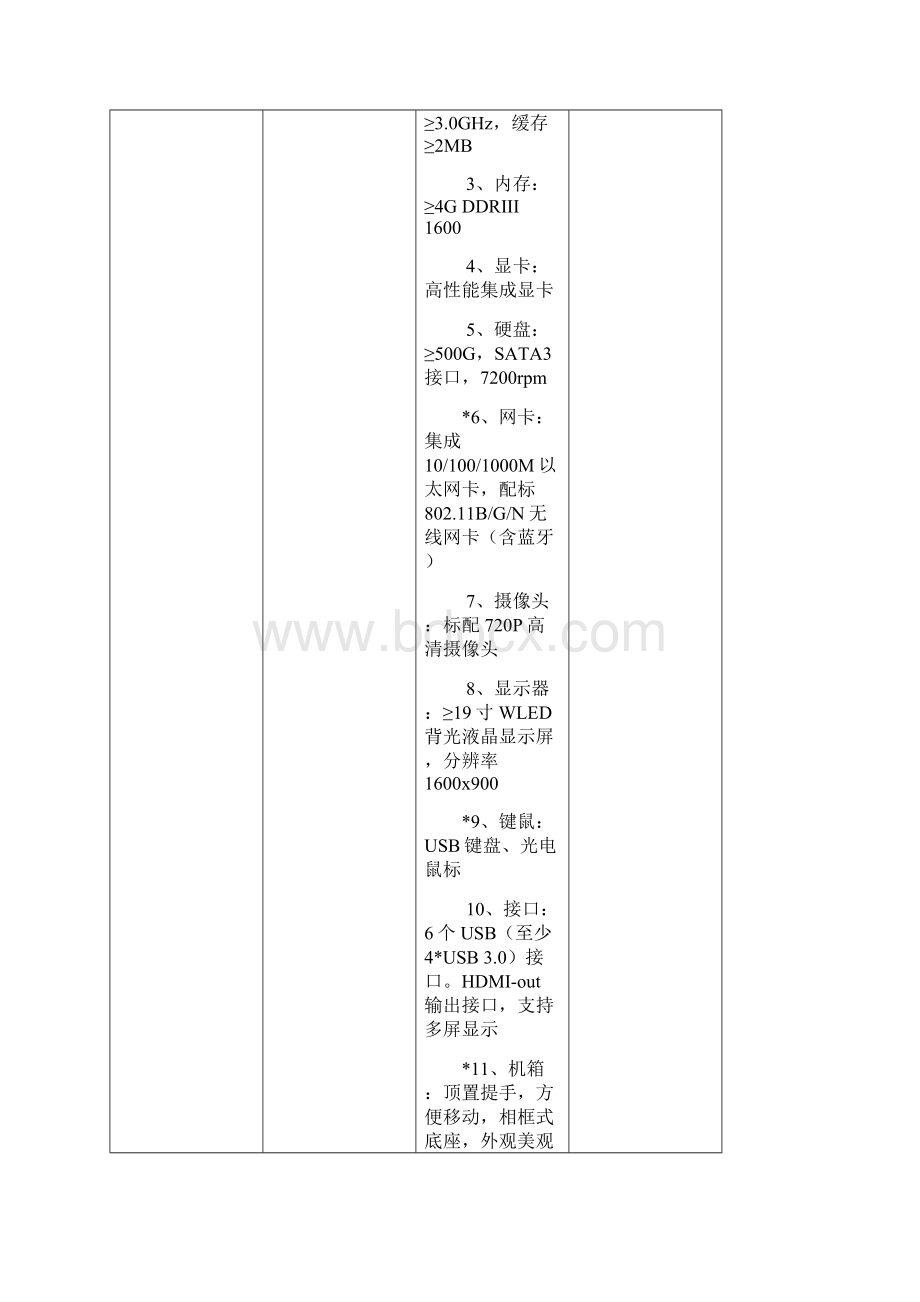 A包多媒体教室下面参数表中的数量为单套数量.docx_第3页