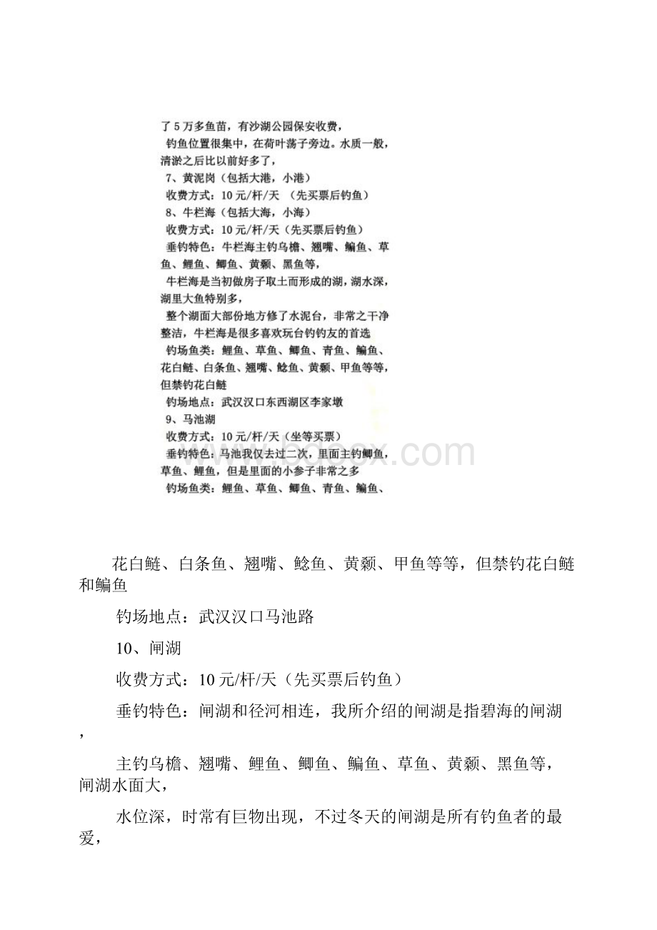 武汉市内垂钓地点总结.docx_第3页