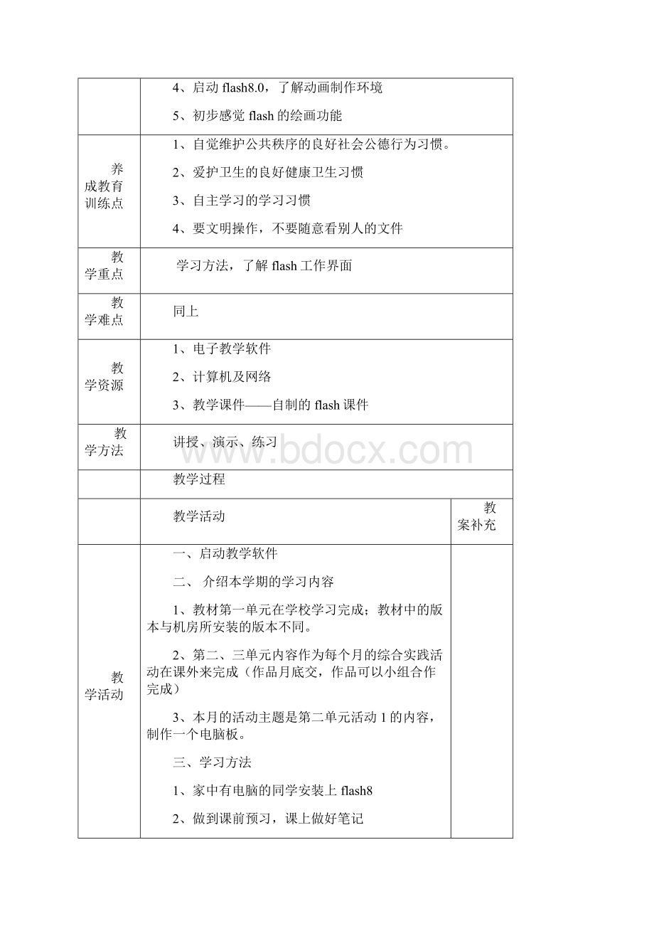 山西经济出版社小学信息技术第三册第一单元计划与教案.docx_第3页