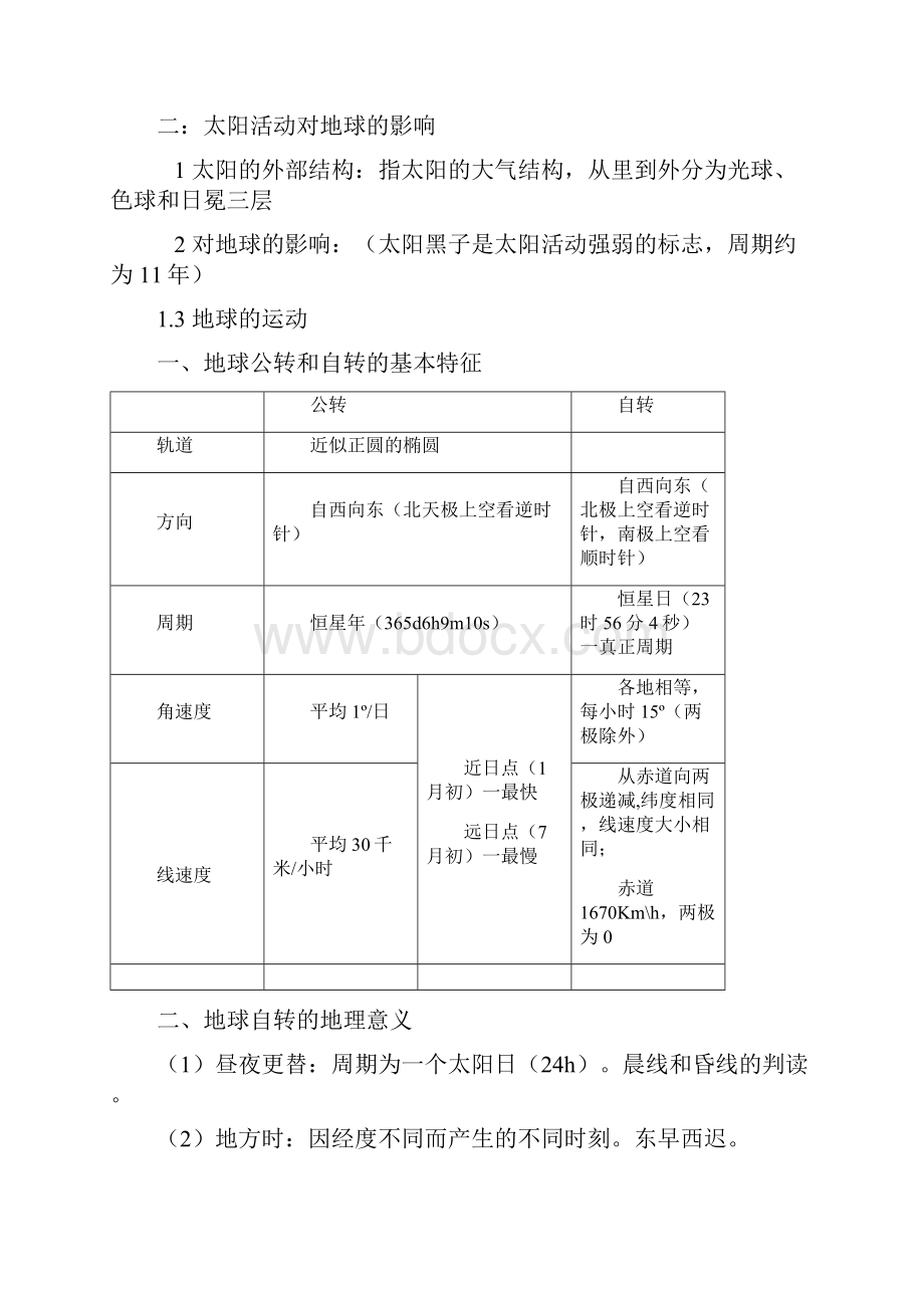 高中地理必修一到三知识点总结完全篇.docx_第2页