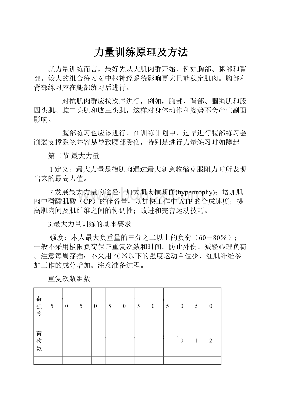 力量训练原理及方法.docx_第1页