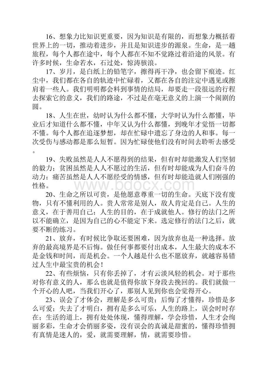 人生哲理短句关于生活意义的经典短句.docx_第3页