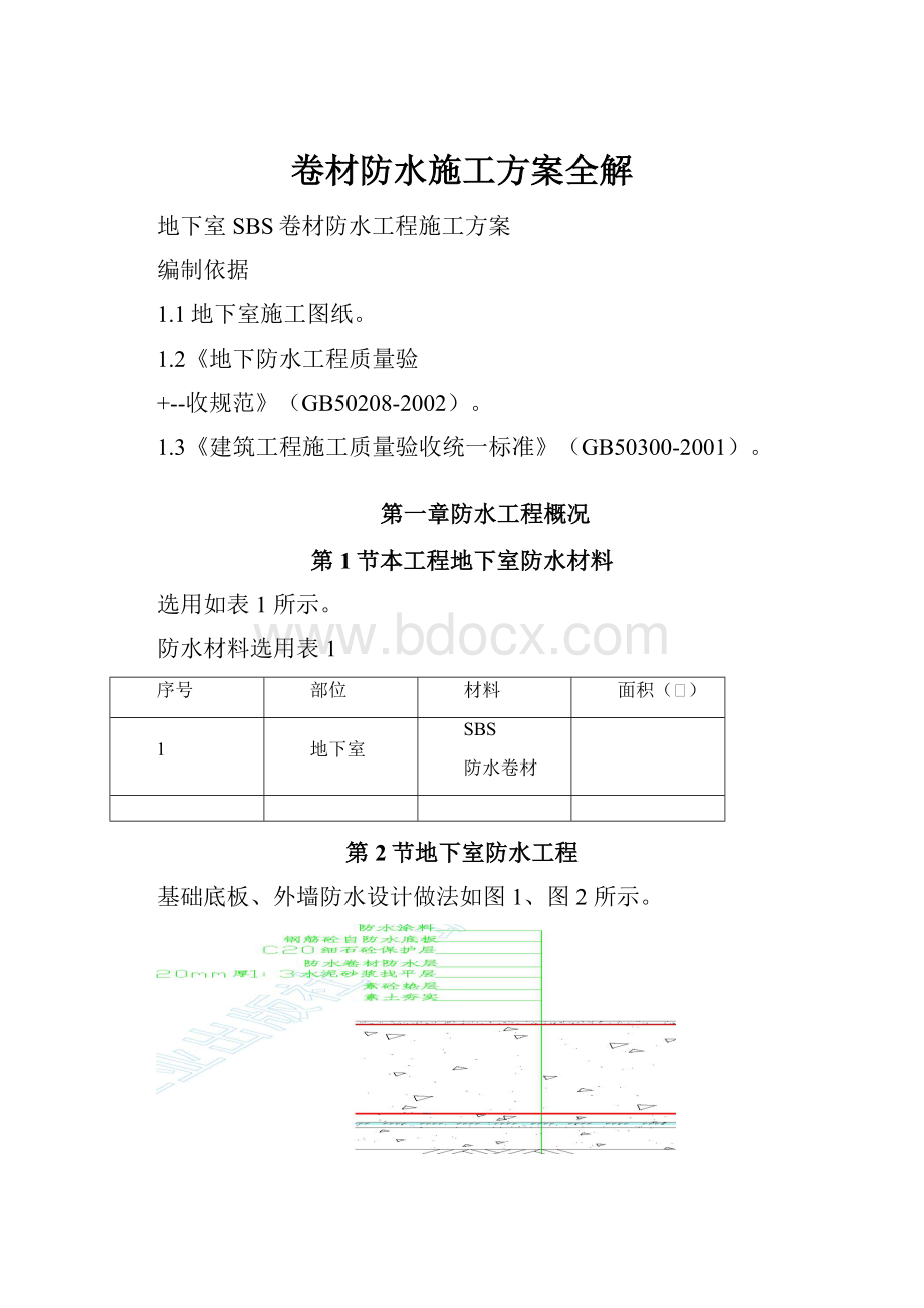 卷材防水施工方案全解.docx_第1页