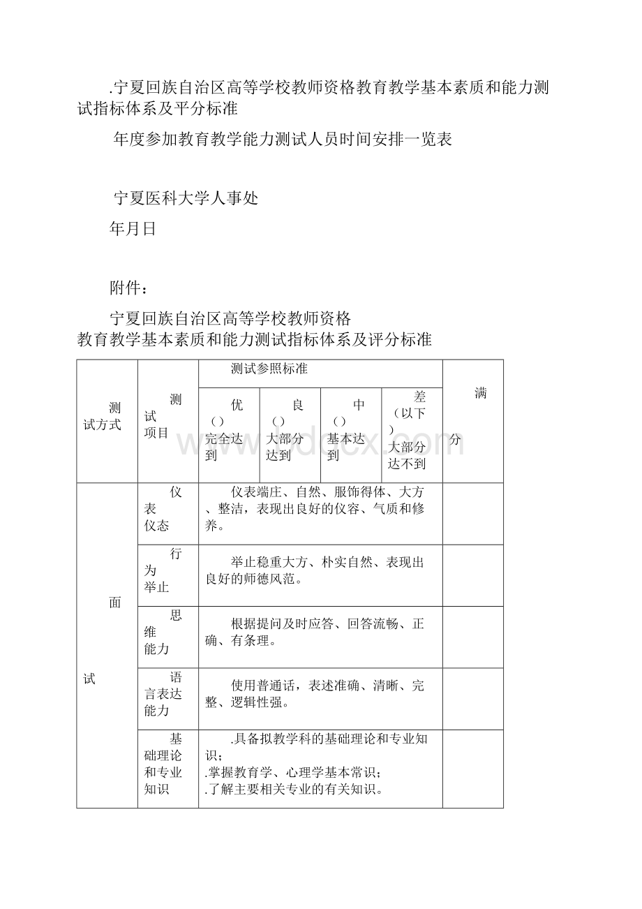 关于高校教师资格认定教育教学能力测试工作安排的通.docx_第3页