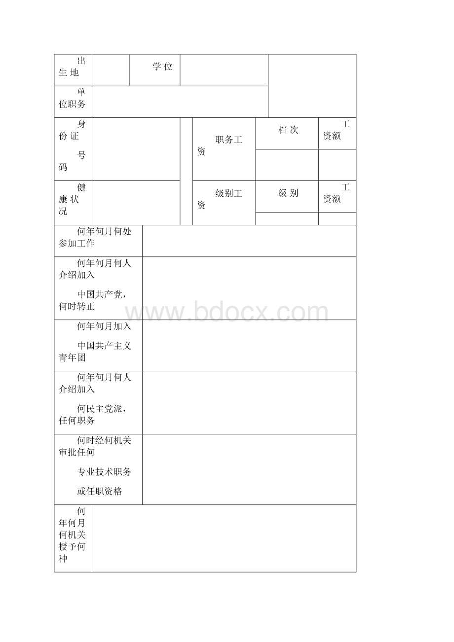 99版干部履历表.docx_第2页