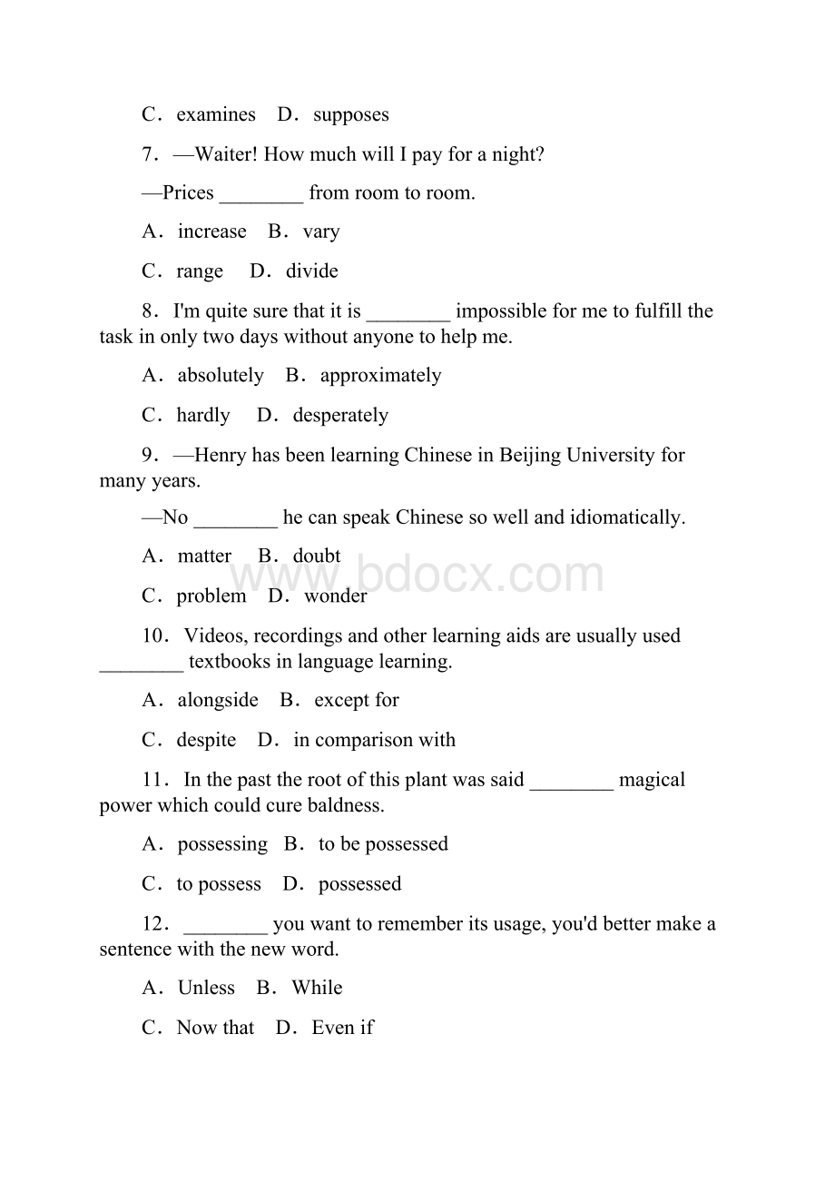 高一英语上册课后随堂检测30.docx_第2页