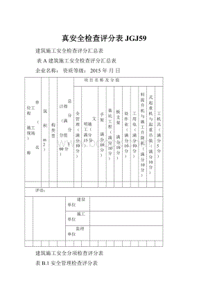 真安全检查评分表JGJ59.docx