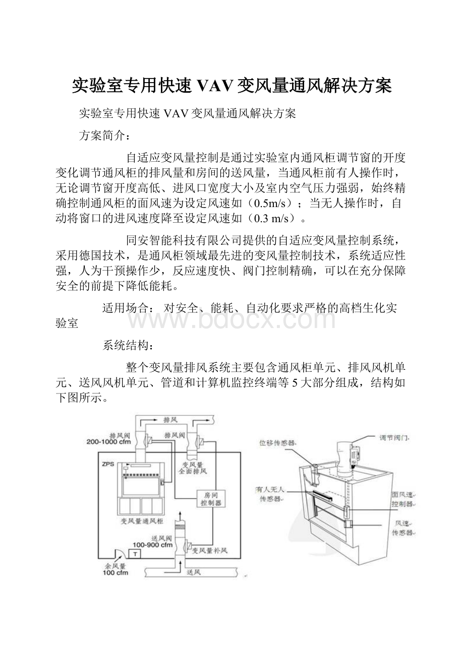 实验室专用快速VAV变风量通风解决方案.docx_第1页