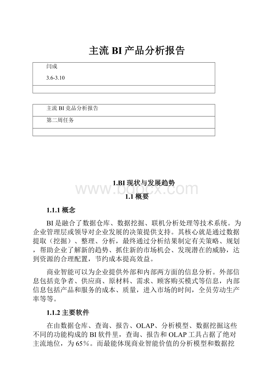 主流BI产品分析报告.docx_第1页