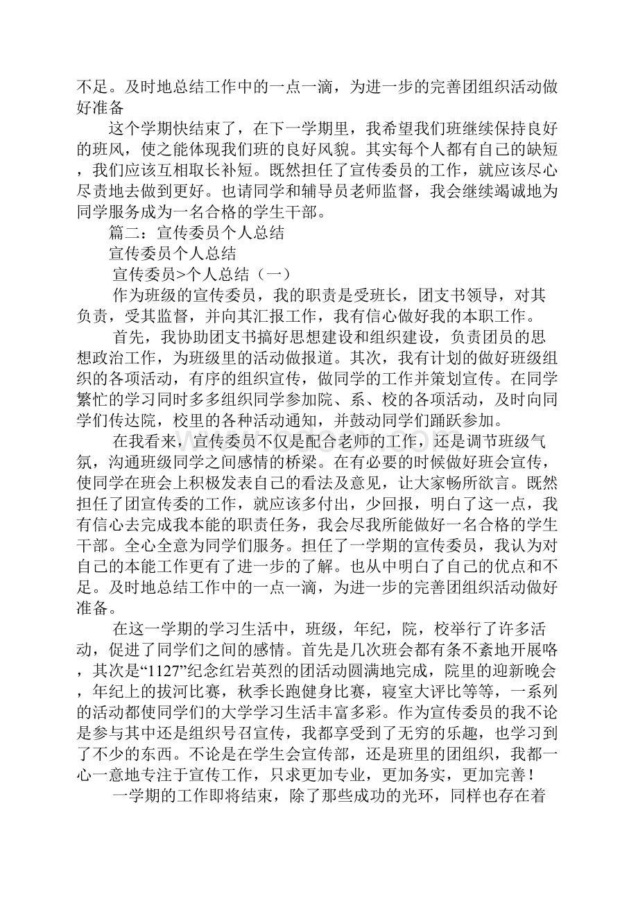 宣传委员个人工作总结.docx_第2页