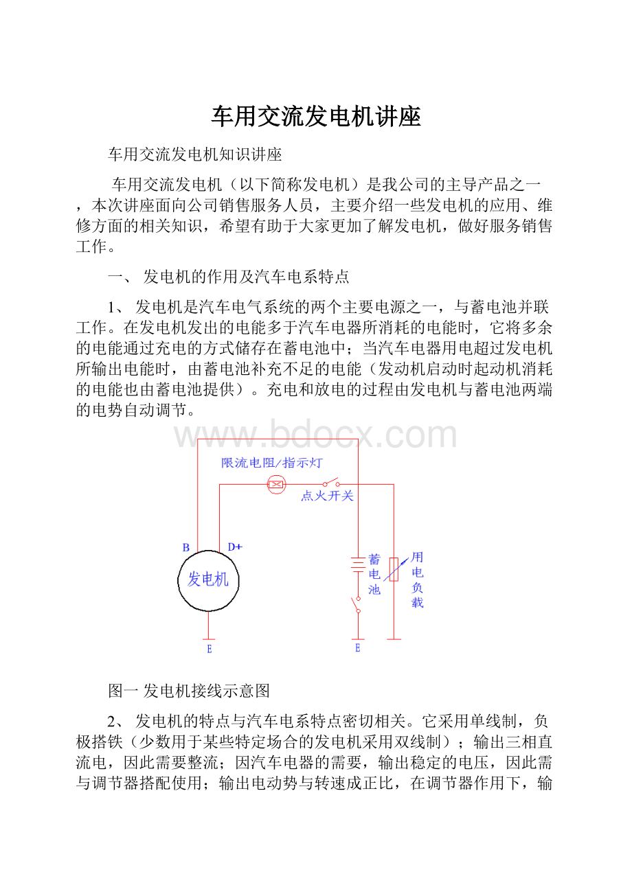 车用交流发电机讲座.docx_第1页