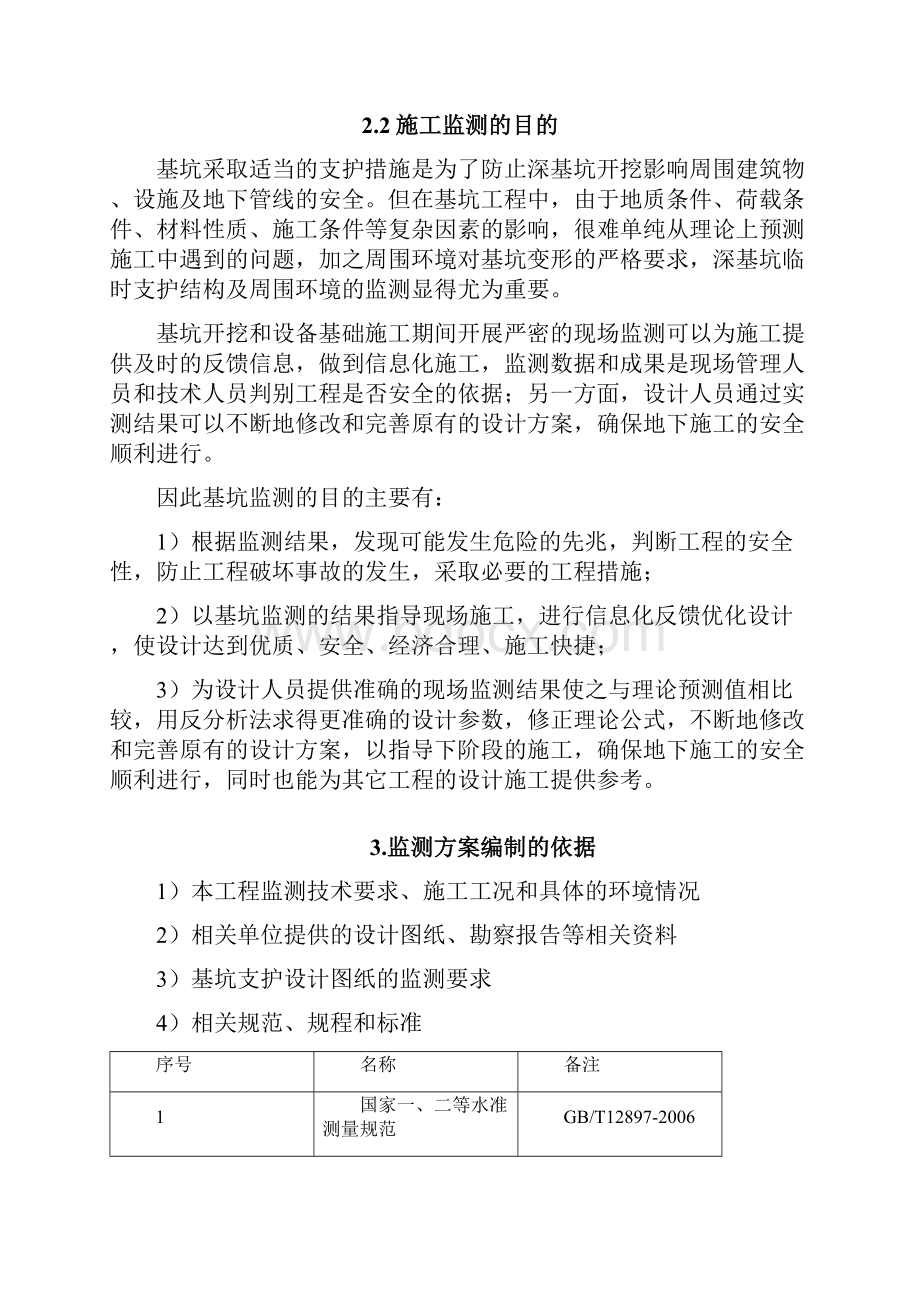 深基坑开挖监测方案.docx_第2页