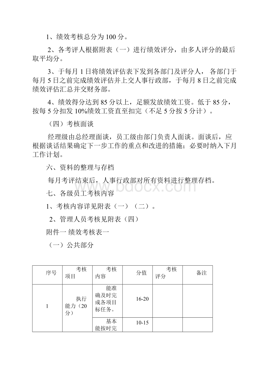 酒店综合绩效考核方案14940.docx_第2页