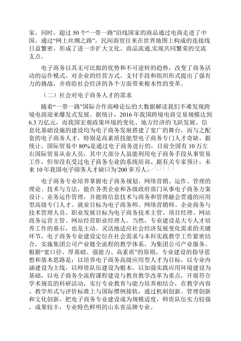 电子商务人才培养方案报告.docx_第2页