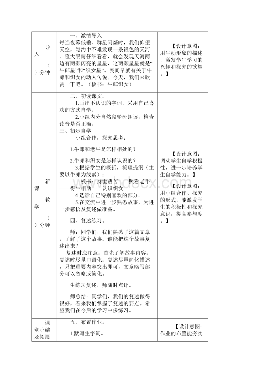 推荐部编本人教版五年级上册教案牛郎织女一教案doc.docx_第2页