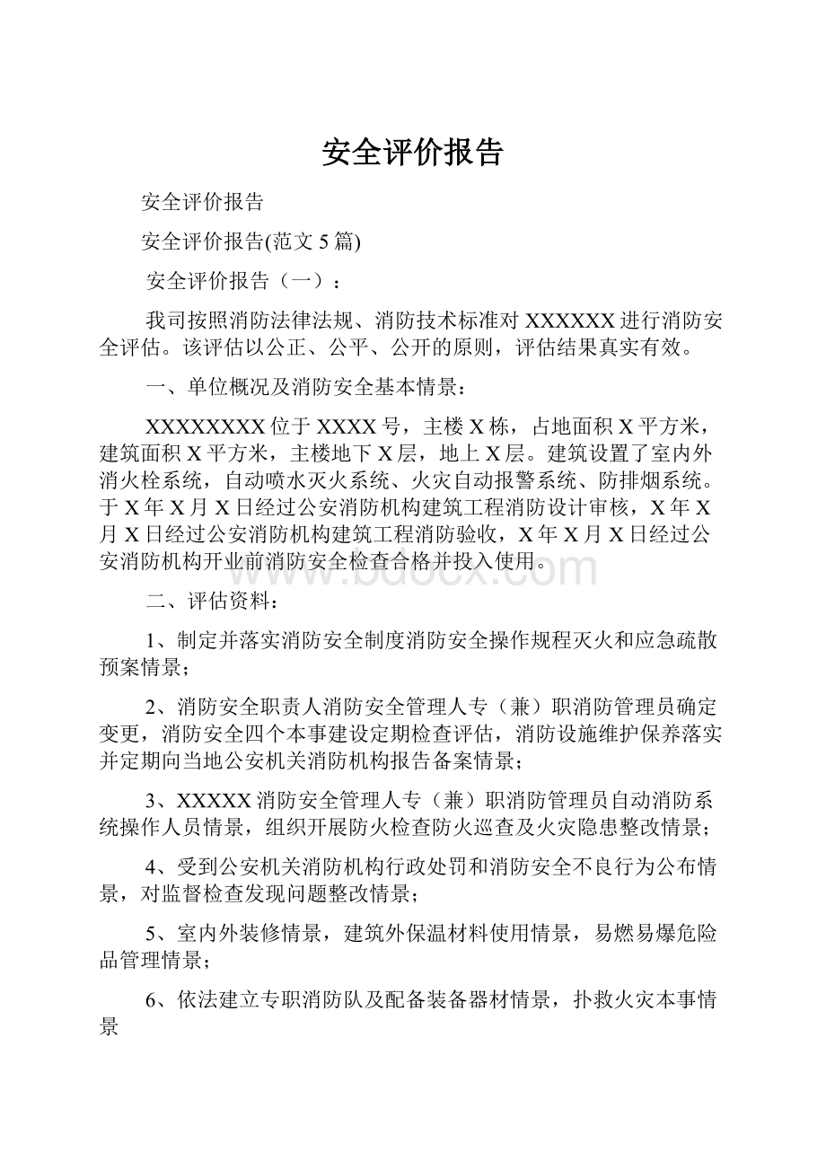 安全评价报告.docx_第1页