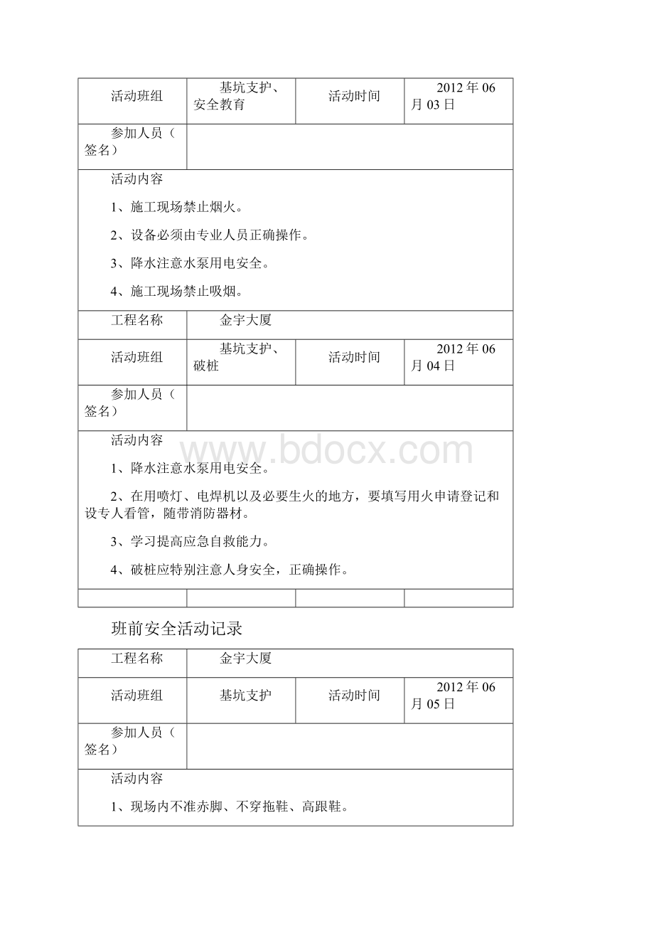 班前安全活动记录.docx_第2页