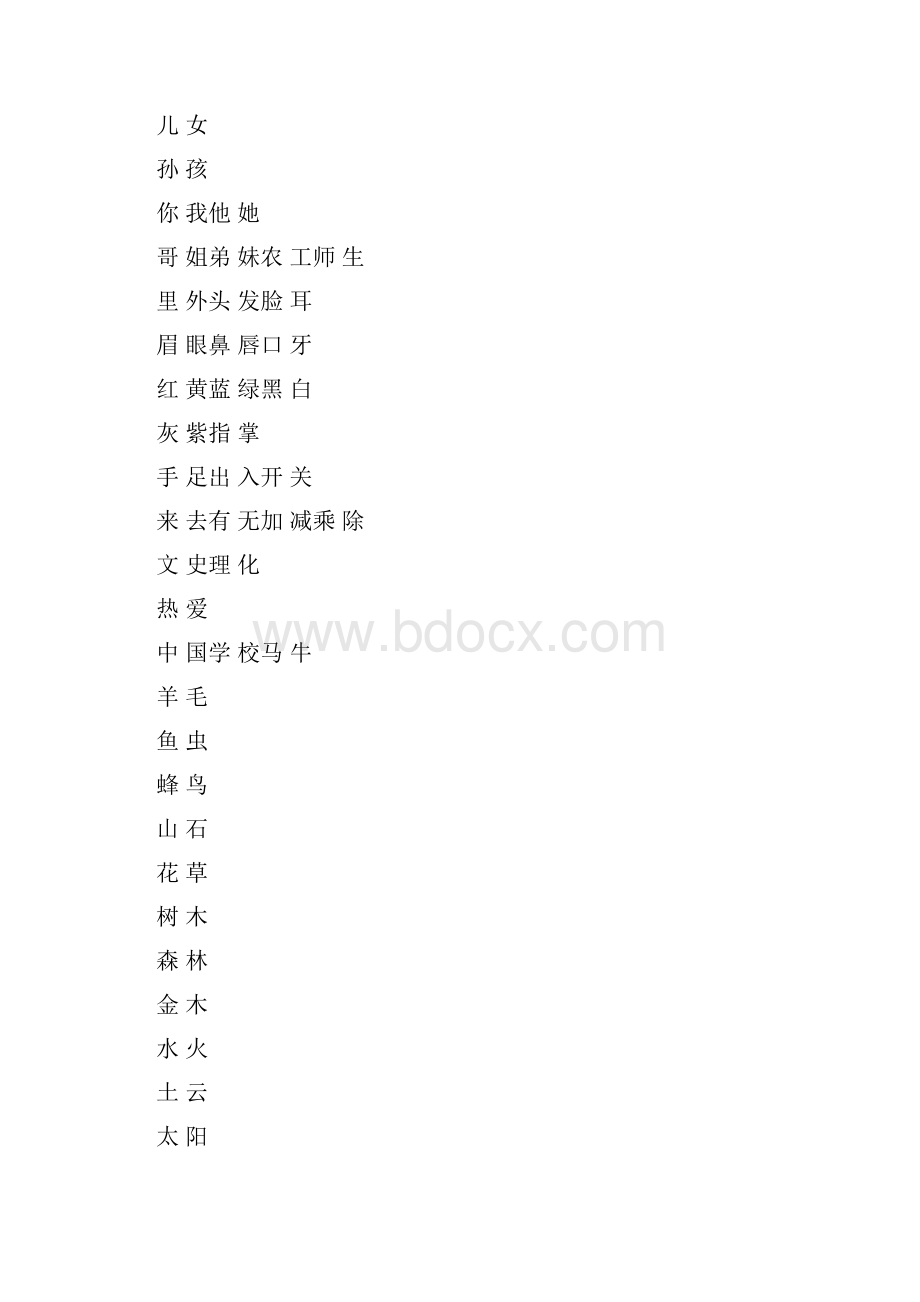 少儿识字卡200字.docx_第2页