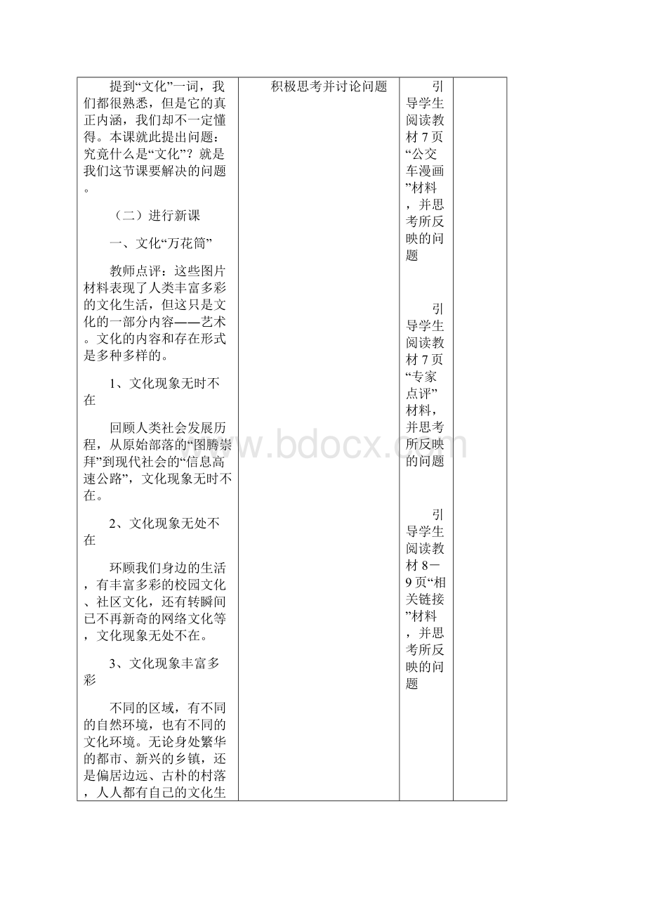 高二政治《体味文化》教学设计.docx_第2页