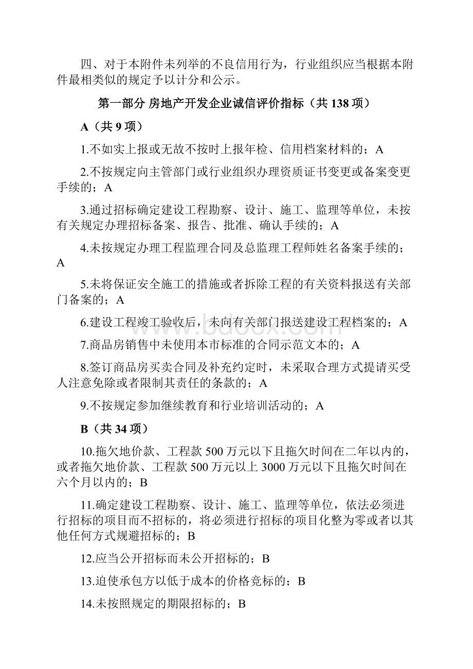 房地产行业诚信评价指标.docx_第2页