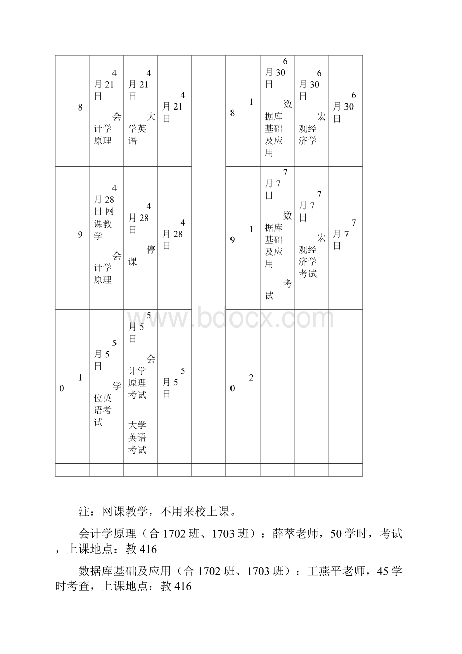 北京化工大学继续教育学院夜大学学年秋季课程表doc.docx_第3页